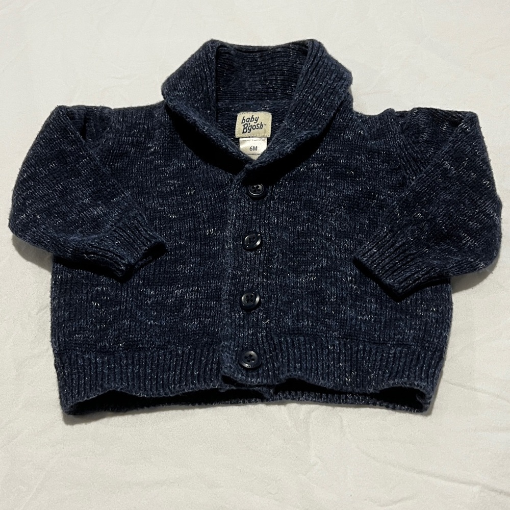 Cozy Navy Knit Kids Sweater